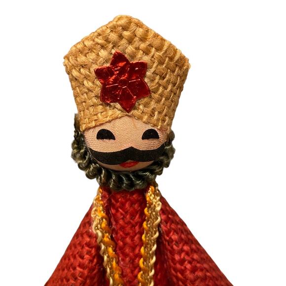 Three Kings Mid Century Modern Christmas Vintage Hand Made Nativity Set of Three - Picture 7 of 9